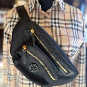 Black Nylon Crossbody Bag